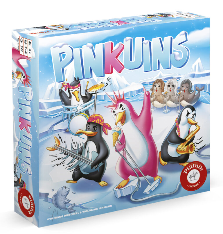 Rockiges Legespiel für coole Kids: „Pinkuins“