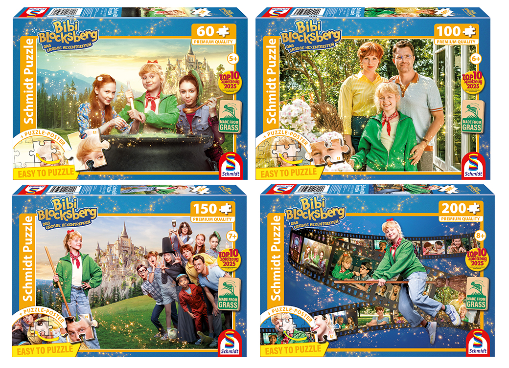 Schmidt Spiele präsentiert Lizenzprodukte zum neuen Kinofilm  „Bibi Blocksberg – Das große Hexentreffen“