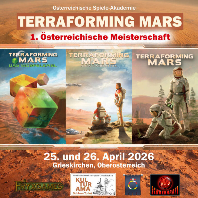 Österreichs beste/r Terraforming-Mars-Spieler*in gesucht