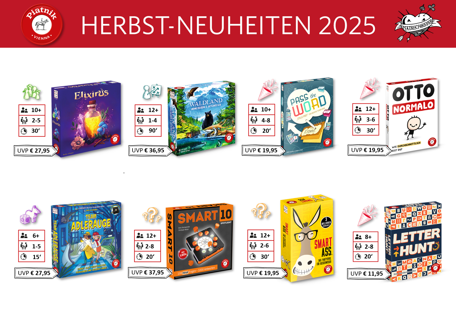 Piatnik-Herbstneuheiten 2025